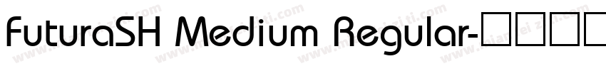 FuturaSH Medium Regular字体转换